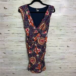 Kut from the Kloth Multicolor Floral Midi Dress size 8